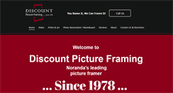 Desktop Screenshot of discountpictureframing.com.au